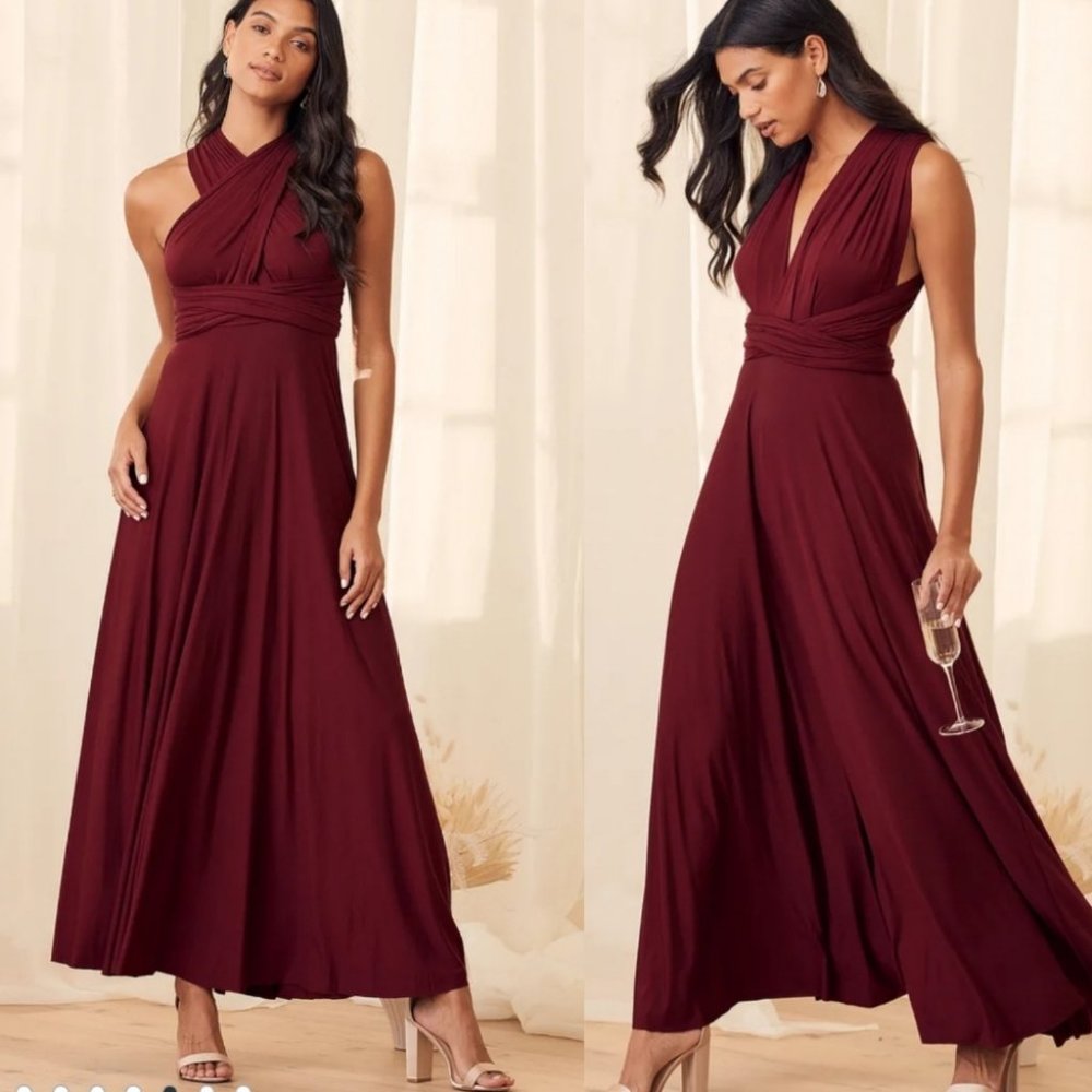 Lulu's Tricks of The Trade Maxi Dress maternity